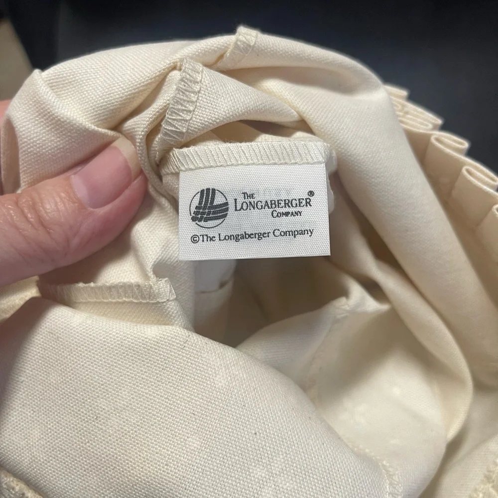 Longaberger Woven Traditions Ivory Fabric Liner